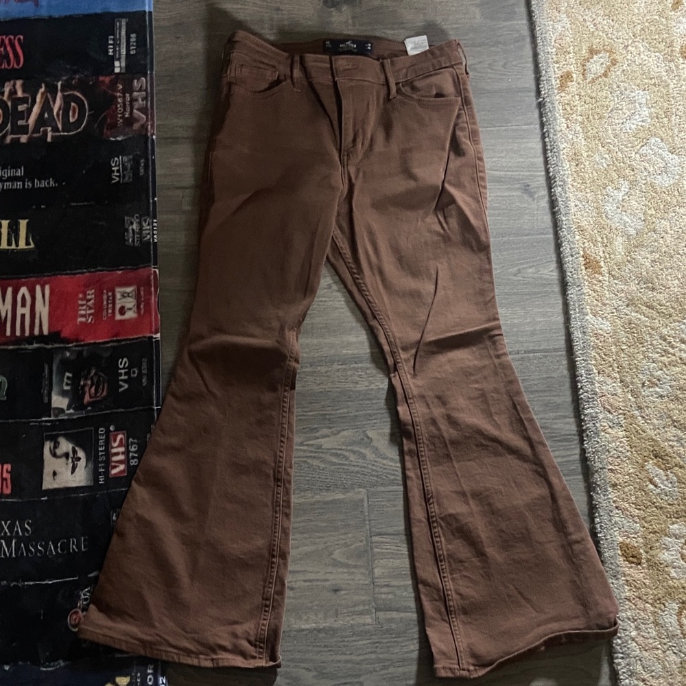 Brown Hollister Bootcut Flare Pants